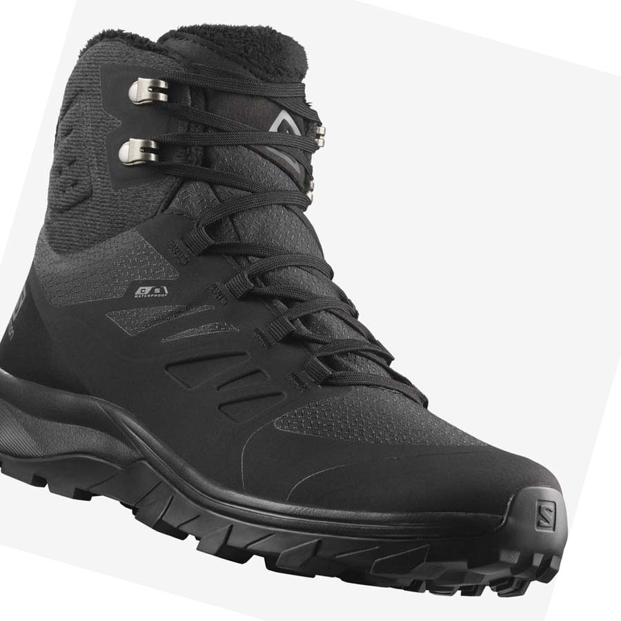 Botas de Invierno Salomon OUTBLAST THINSULATE™ CLIMASALOMON™ WATERPROOF Mujer Negros | MX 2613AHK